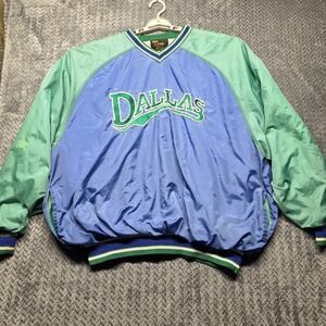 Vintage Dallas Mavericks Style Windbreaker Jacket XXL Big Land Made‎ in Korea